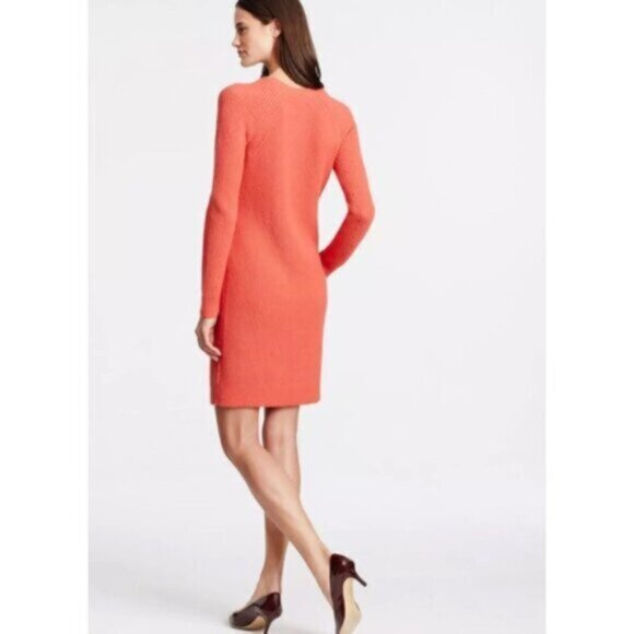 NWT Ann Taylor Women's Dahlia Long Sleeve Cable Sweater Dress - Picture 2 of 16